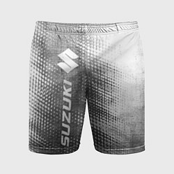 Шорты спортивные мужские Suzuki - grey gradient по-вертикали, цвет: 3D-принт