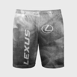 Шорты спортивные мужские Lexus - grey gradient вертикально, цвет: 3D-принт