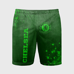 Шорты спортивные мужские Chelsea - green gradient вертикально, цвет: 3D-принт