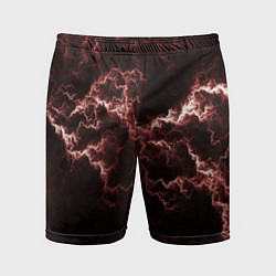 Шорты спортивные мужские Lightning red, цвет: 3D-принт