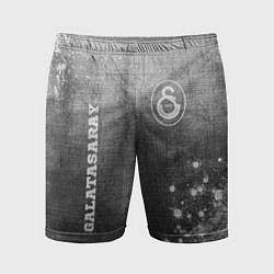 Шорты спортивные мужские Galatasaray - grey gradient вертикально, цвет: 3D-принт