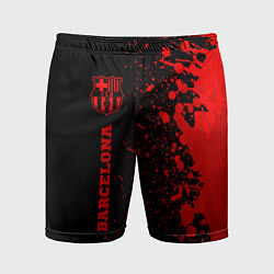 Шорты спортивные мужские Barcelona - red gradient по-вертикали, цвет: 3D-принт