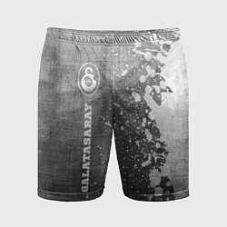 Шорты спортивные мужские Galatasaray - grey gradient по-вертикали, цвет: 3D-принт