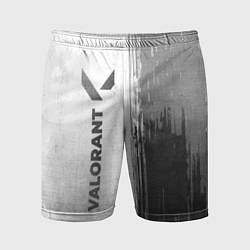 Шорты спортивные мужские Valorant - white gradient по-вертикали, цвет: 3D-принт