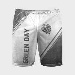Шорты спортивные мужские Green Day - white gradient вертикально, цвет: 3D-принт