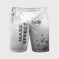 Мужские спортивные шорты Mass Effect - white gradient вертикально