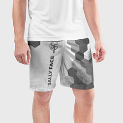 Шорты спортивные мужские Sally Face - white gradient по-вертикали, цвет: 3D-принт — фото 2
