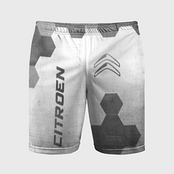 Шорты спортивные мужские Citroen - white gradient вертикально, цвет: 3D-принт