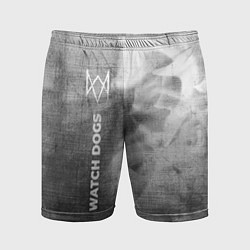 Шорты спортивные мужские Watch Dogs - grey gradient по-вертикали, цвет: 3D-принт