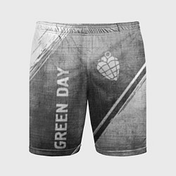 Мужские спортивные шорты Green Day - grey gradient вертикально