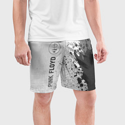 Шорты спортивные мужские Pink Floyd - white gradient по-вертикали, цвет: 3D-принт — фото 2