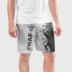 Шорты спортивные мужские FNAF - white gradient по-вертикали, цвет: 3D-принт — фото 2