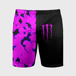 Шорты спортивные мужские Monster energy neon camo, цвет: 3D-принт