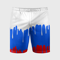 Шорты спортивные мужские Патриот - флаг, цвет: 3D-принт