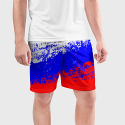 Шорты спортивные мужские Патриот - флаг, цвет: 3D-принт — фото 2