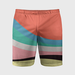 Шорты спортивные мужские Спектр июнь, цвет: 3D-принт