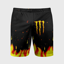 Мужские спортивные шорты Monster energy fire steel