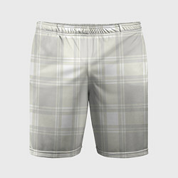 Шорты спортивные мужские Checked white completely, цвет: 3D-принт