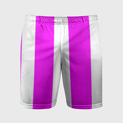 Мужские спортивные шорты Color white pink line