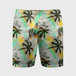 Мужские спортивные шорты Palm black yellow white