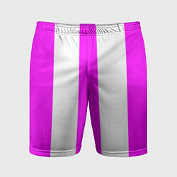 Мужские спортивные шорты Color white pink lines