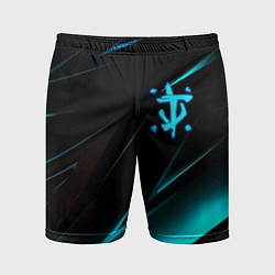 Шорты спортивные мужские Doom neon stripes, цвет: 3D-принт