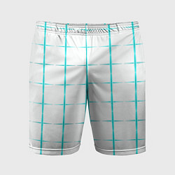 Мужские спортивные шорты Color white light blue crosses
