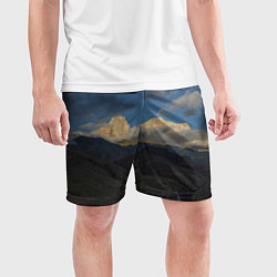 Шорты спортивные мужские Массив Метеген, цвет: 3D-принт — фото 2
