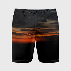 Мужские спортивные шорты Закат на плато