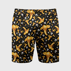 Шорты спортивные мужские Грибной дождик, цвет: 3D-принт