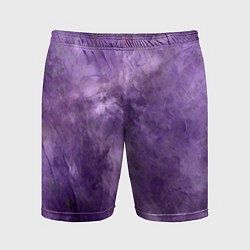 Мужские спортивные шорты Абстракция - violet oil painting
