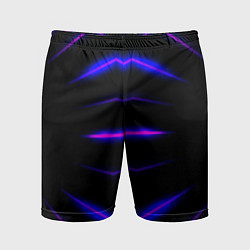 Шорты спортивные мужские Color black neon, цвет: 3D-принт