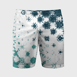 Шорты спортивные мужские Узорчатые пятна по диагонали, цвет: 3D-принт