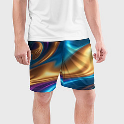 Шорты спортивные мужские Сплавы разноцветные, цвет: 3D-принт — фото 2