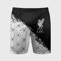 Мужские спортивные шорты Liverpool краски текстура геометрия