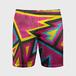 Шорты спортивные мужские Геометрия, цвет: 3D-принт