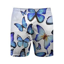 Мужские спортивные шорты Голубые бабочки