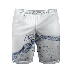 Шорты спортивные мужские Белая вода, цвет: 3D-принт