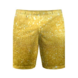 Шорты спортивные мужские Золото, цвет: 3D-принт