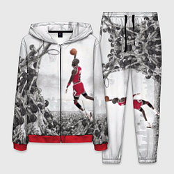 Костюм мужской Michael Jordan NBA цвета 3D-красный — фото 1