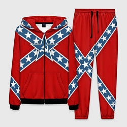 Костюм мужской Флаг советской конфедерации, цвет: 3D-черный