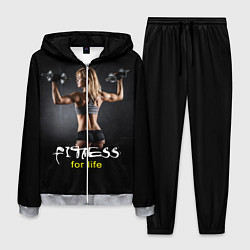 Костюм мужской Fitness for life, цвет: 3D-меланж