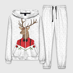 Костюм мужской Christmas Deer, цвет: 3D-белый