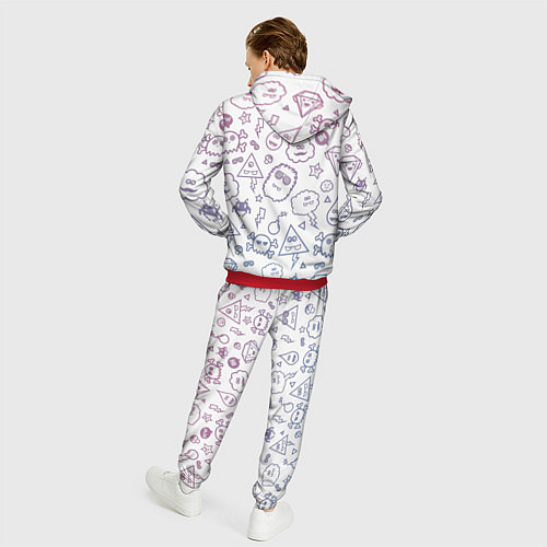 Мужской костюм Монстрики / 3D-Красный – фото 4