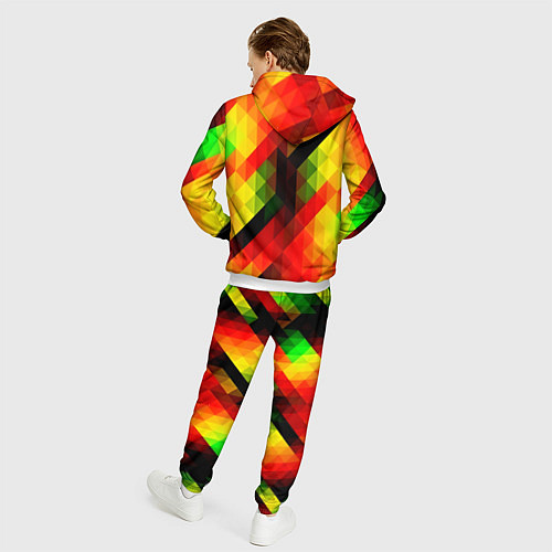 Мужской костюм Block color / 3D-Белый – фото 4
