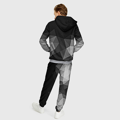 Мужской костюм Abstract gray / 3D-Меланж – фото 4