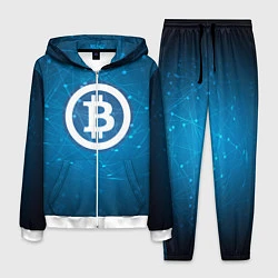 Мужской костюм Bitcoin Blue