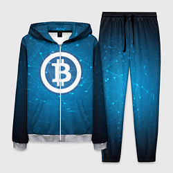 Мужской костюм Bitcoin Blue