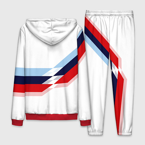 Мужской костюм BMW БМВ WHITE / 3D-Красный – фото 2