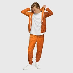 Костюм мужской Orange abstraction, цвет: 3D-белый — фото 2